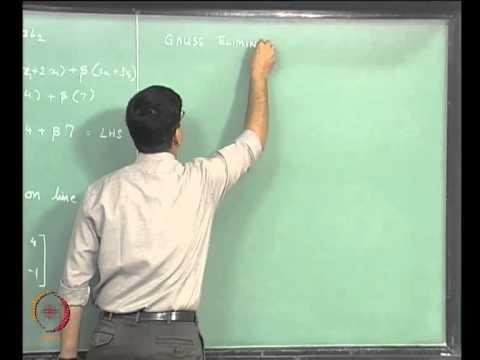 Mod-03 Lec-04 Linear Equations Part 2