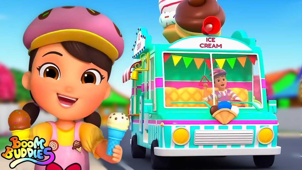 Wheels On The Ice Cream Truck, Yum Yum & Nursery Song for Kids