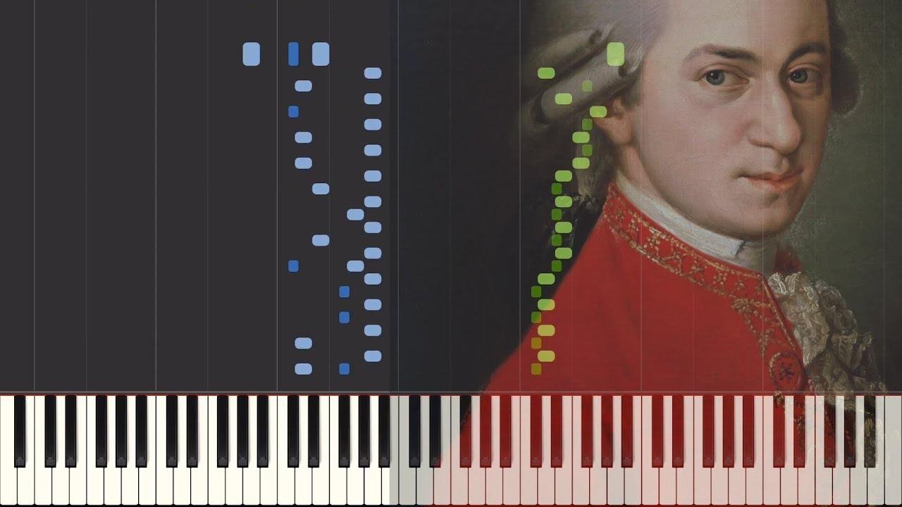 Mozart - Symphony No. 35 in D major "Haffner", K.385 [Piano Tutorial] (Synthesia)