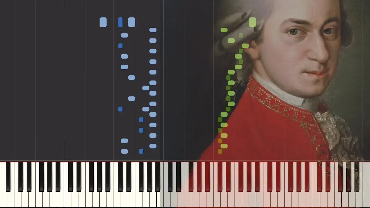 Mozart - Symphony No. 35 in D major "Haffner", K.385 [Piano Tutorial] (Synthesia)