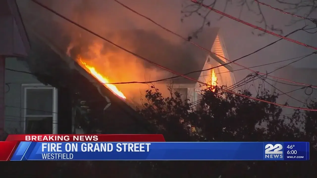 Fire closes Grand Street in Westfield, power outage reported