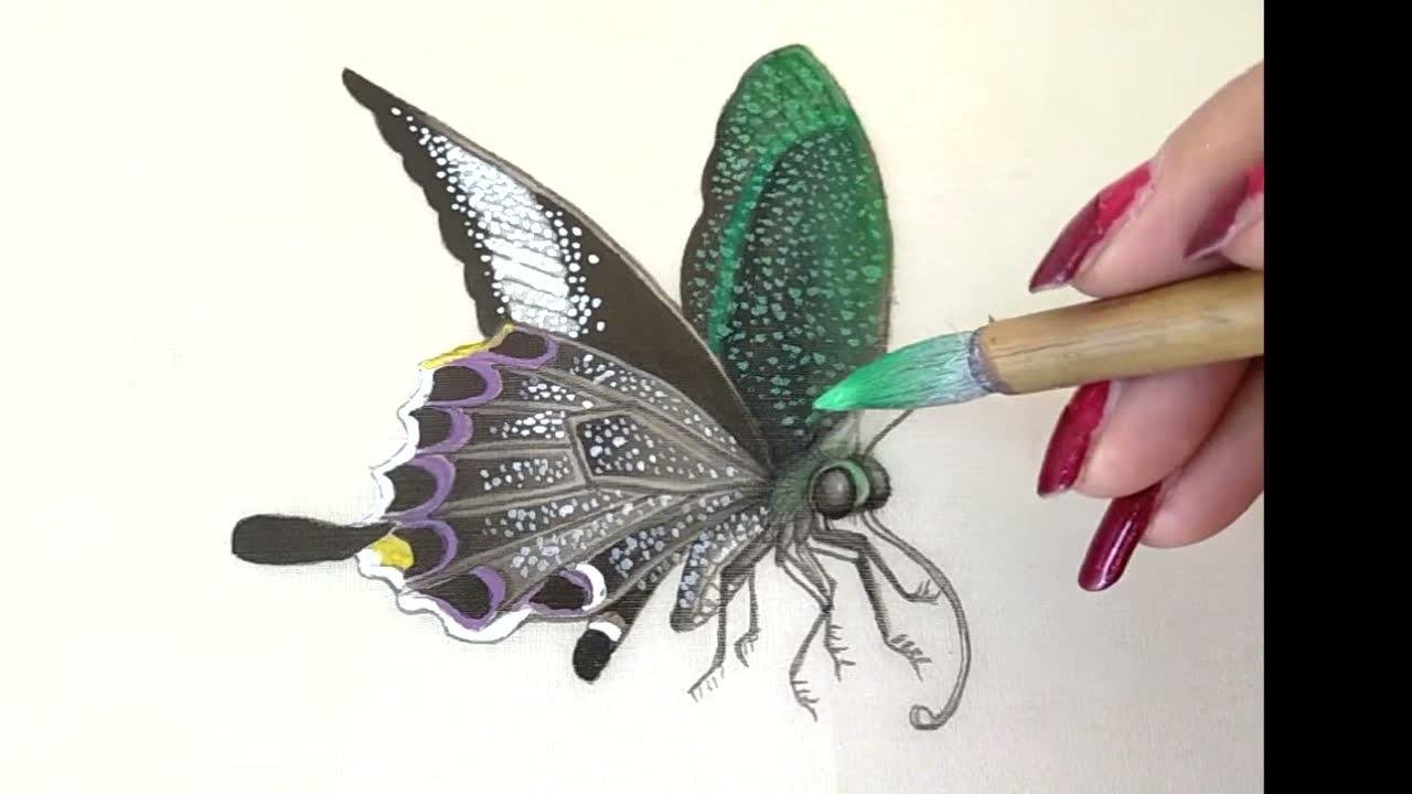 How To Paint Butterfly 工筆國畫 如何畫蝴蝶