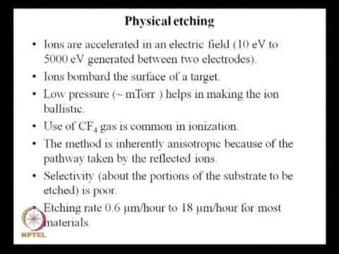 Mod-07 Lec-07 Photolithography (contd.)