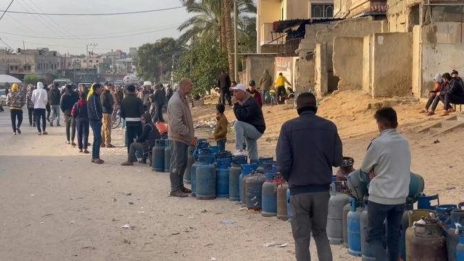 Palestinians in Rafah, southern Gaza, still waiting for gas | AFP