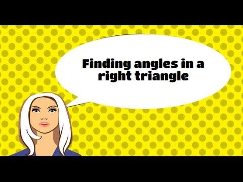 Basic Trigonometry - Finding the angle measure of a right triangle