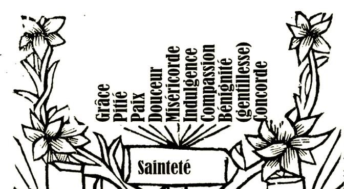 "L'arbre des vertus" dans le "Le grant kalendrier et compost des bergiers" Gravure sur bois de 1496