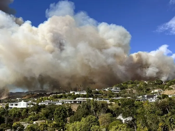 LIVE:  Law enforcement makes an announcement related to Palisades Fire
