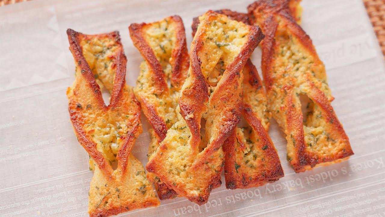 식빵으로 대박 맛있는 마늘빵 만들기 : Delicious Garlic Bread