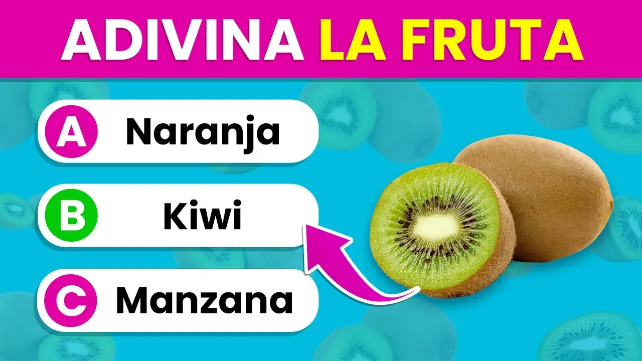 Adivina la Fruta por la Imagen 🍎😮✅ | Reto de 51 Frutas y Verduras 😋