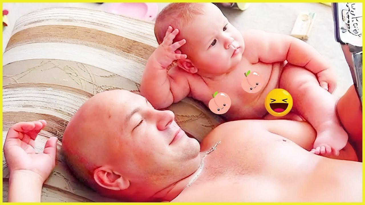 Baby Loves Dad Forever! Best Video Of Baby And Dad || Peachy Vines