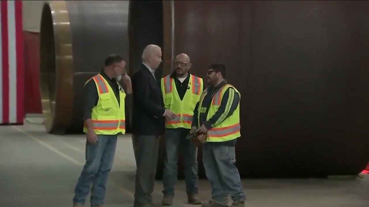 Biden Tells Worker In Colorado: "Look, My Marine Has A Code To Blow Up The World"