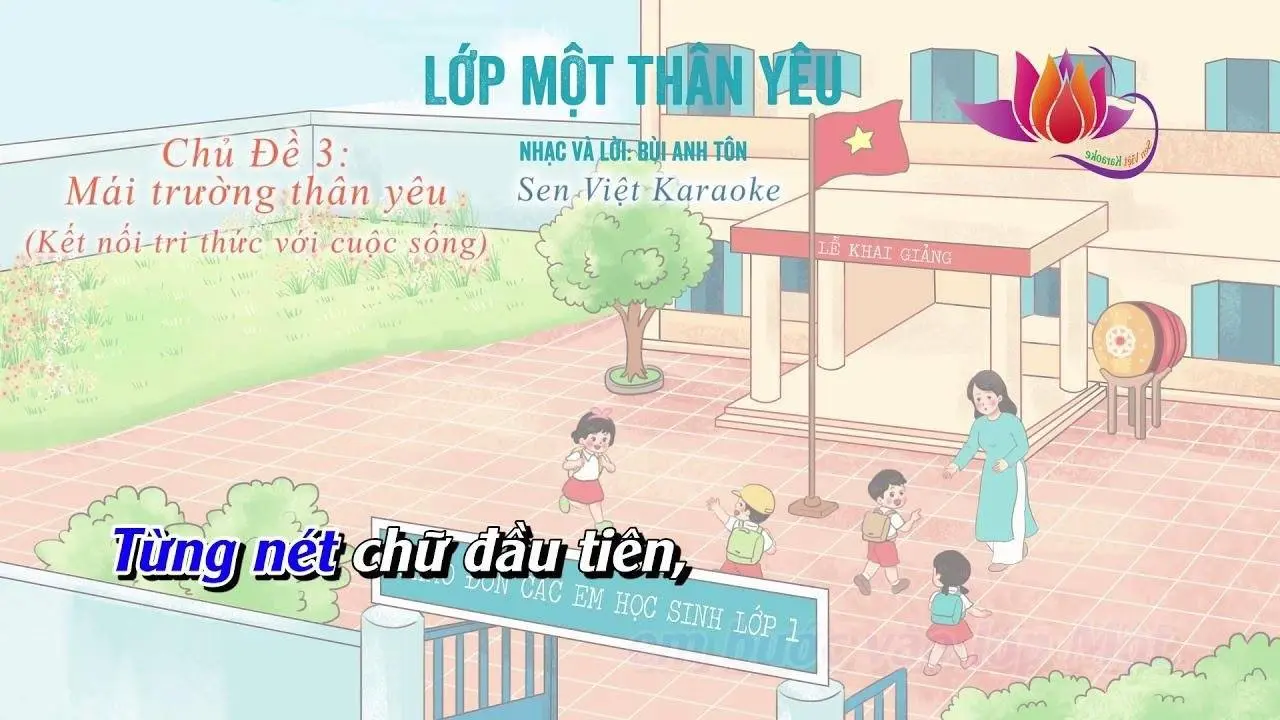 [KARAOKE] LỚP MỘT THÂN YÊU (BEAT HTS) LỚP 1 - Kết Nối Tri Thức Với Cuộc Sống