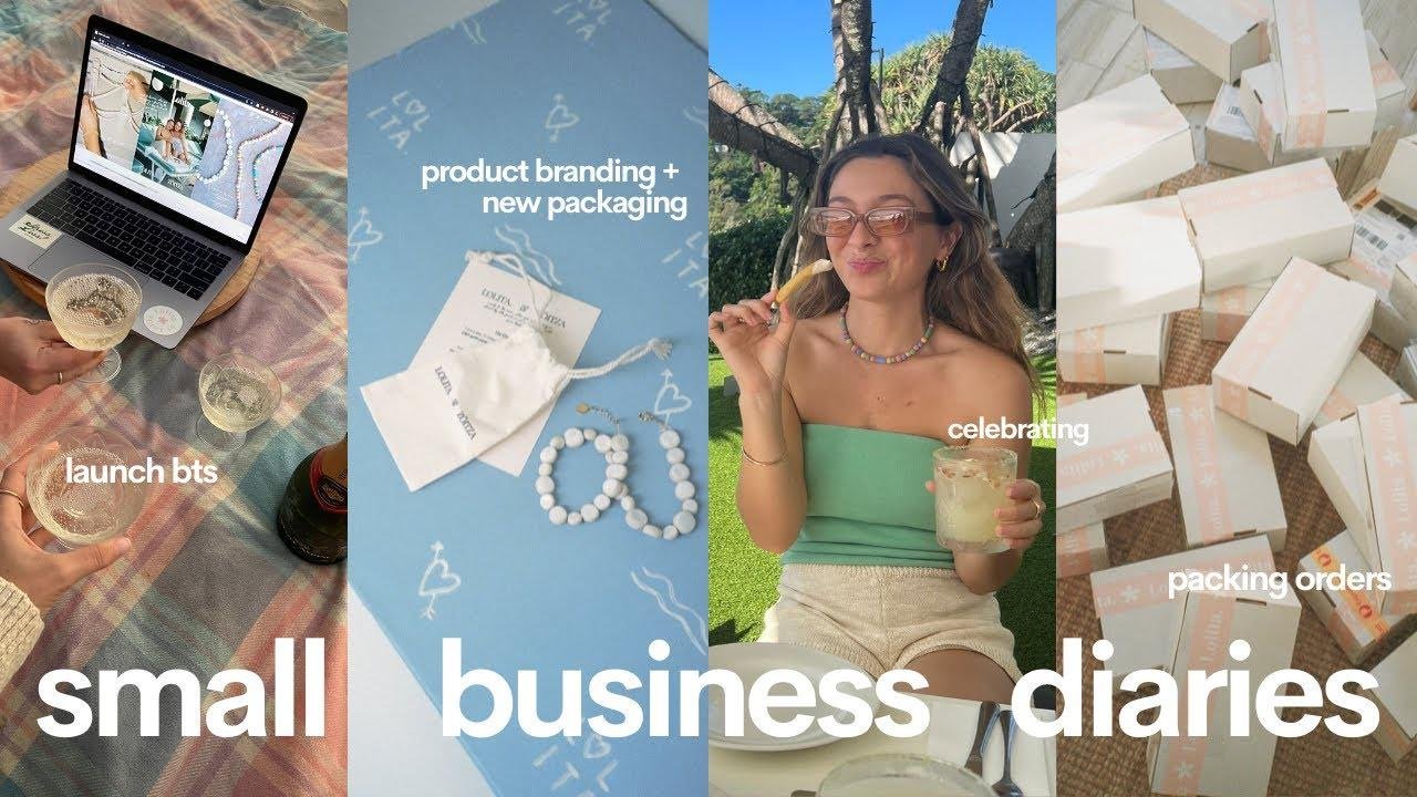 small business diaries 🥂 collab launch, lots of new packaging + how i develop my film