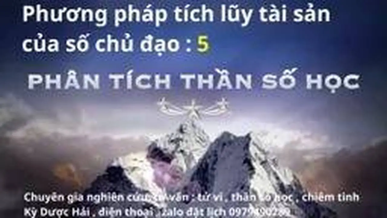 Thần số học , phương pháp tích lũy tài sản của số chủ đạo 5