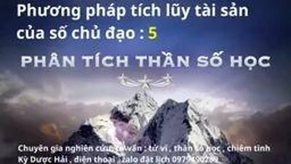 Thần số học , phương pháp tích lũy tài sản của số chủ đạo 5