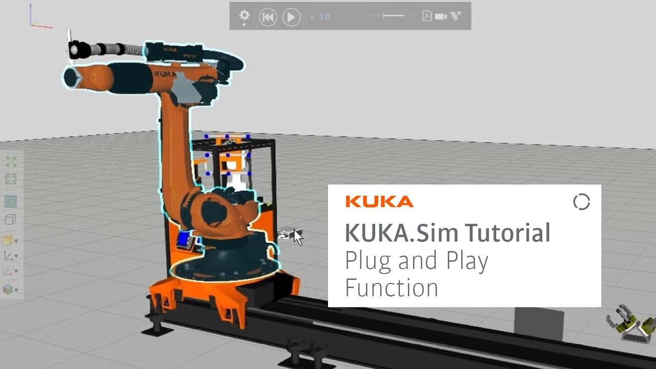 KUKA.Sim Tutorial - How to connect components with the Plug and Play function (PnP)