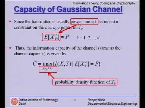 Gaussian Channel and Information Capacity Theorem