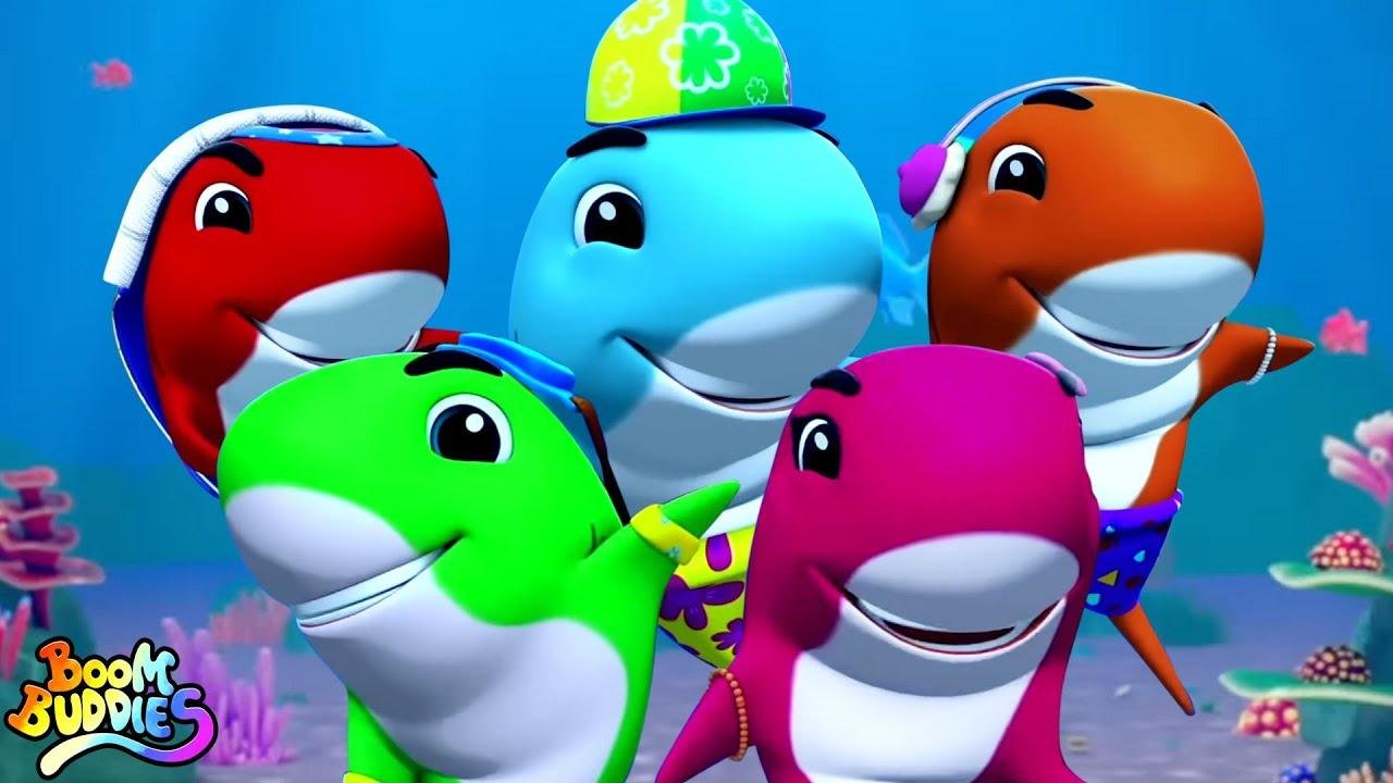 Five Little Baby Shark + More Nursery Rhymes And Cartoon Videos by Kids Tv Baby Shark