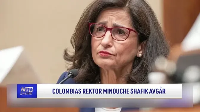 Columbias rektor Minouche Shafik avgår