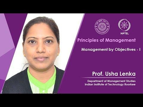 Lecture 23 : Management by Objectives - I