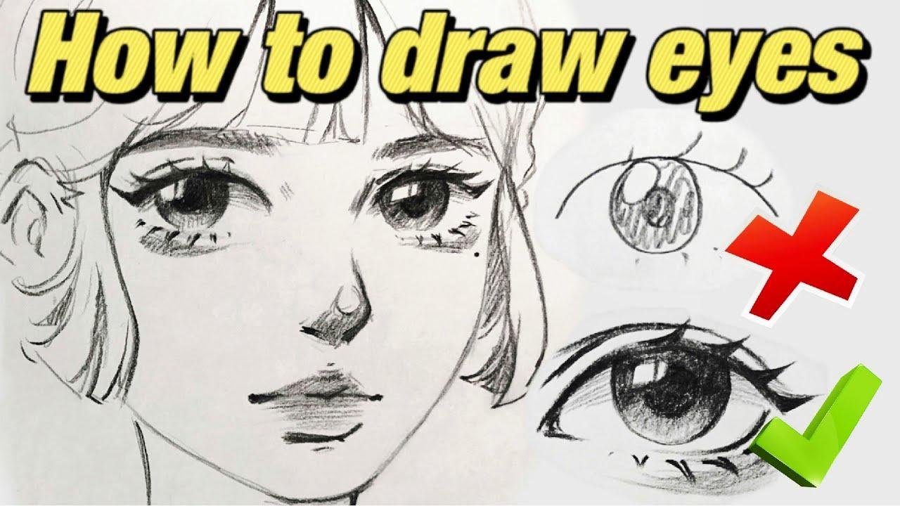 零基础学画画💗简单好学的手绘眼睛五官教程