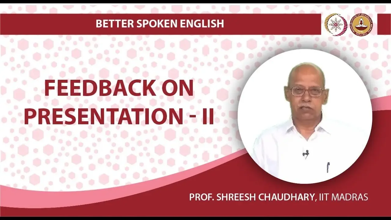 Feedback on Presentation II