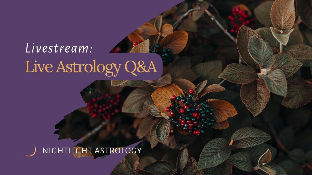 Live Astrology Q&A