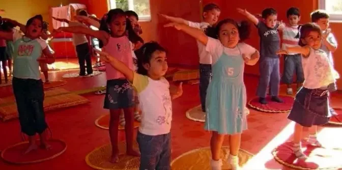 Joy and peacefulness revealing on these kids who practiced #FalunGong