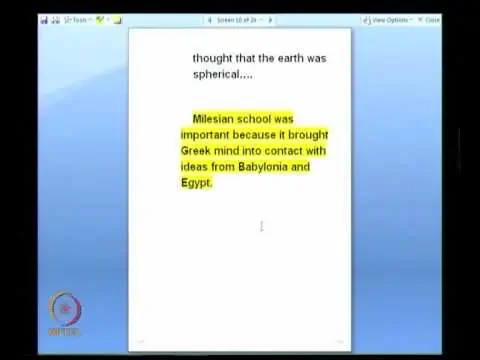 Mod-01 Lec-05 Pythagoras and Heraclitus