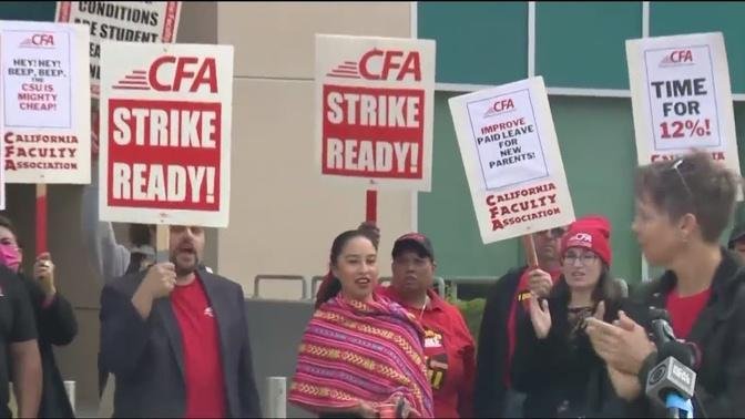 CSU faculty and staff commence rolling strikes across state Monday