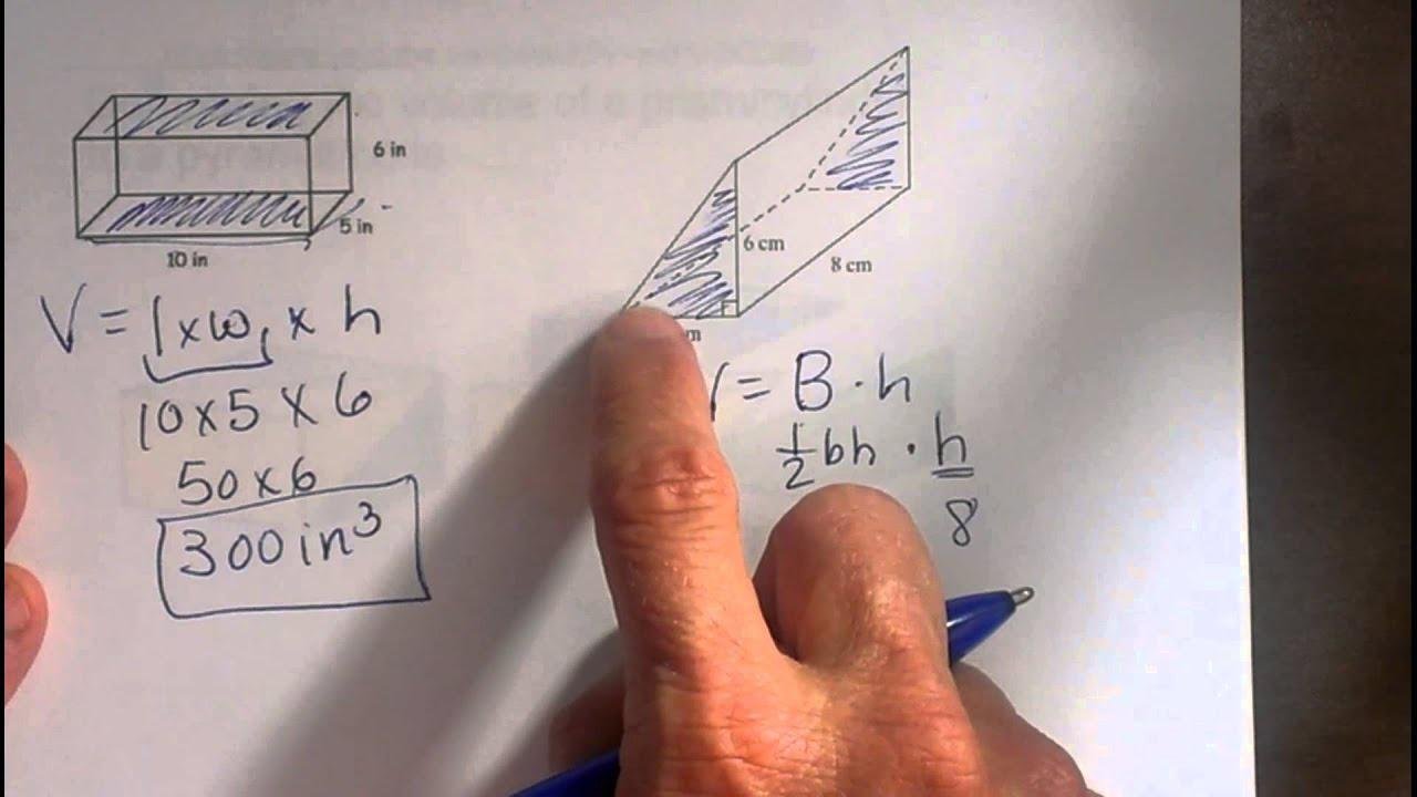 Finding the volume of a Triangular Prism