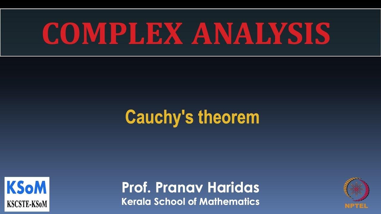 Lecture - 6.3 Cauchy's theorem