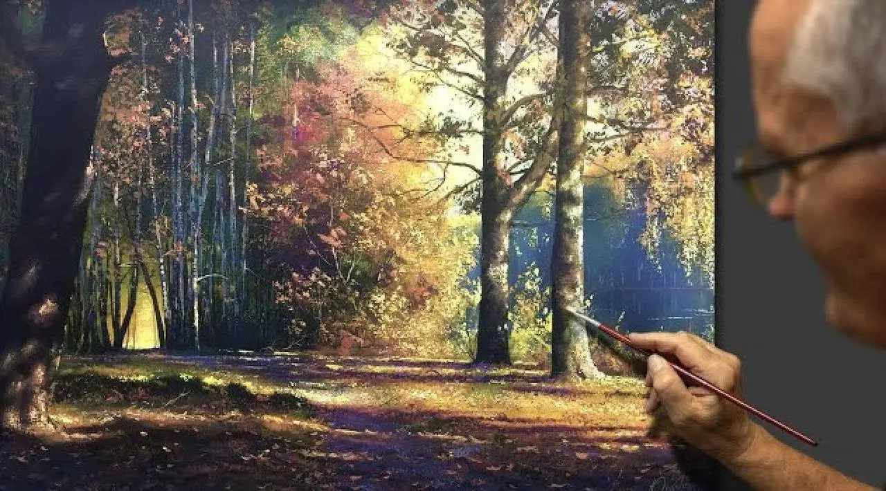 秋天的颜色 丙烯酸纤维 艺术家尤什克维奇·维克托