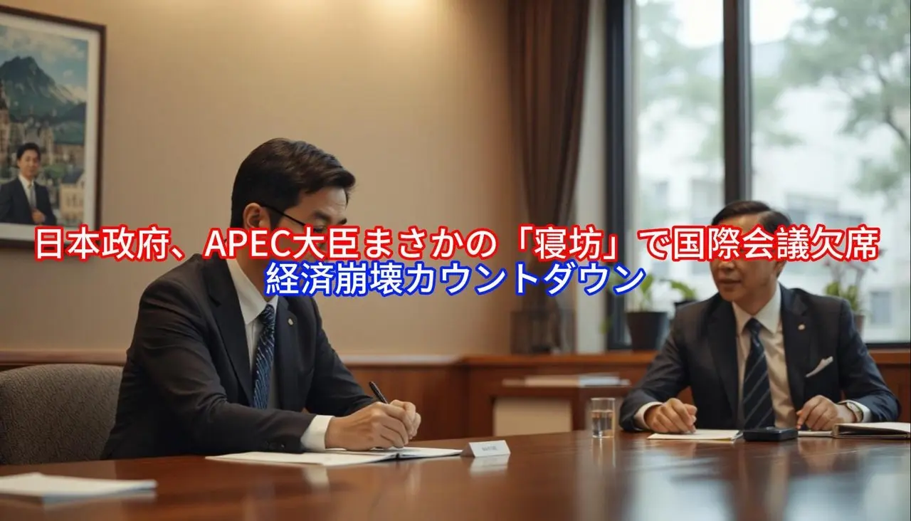 日本政府、APEC大臣まさかの「寝坊」で国際会議欠席，経済崩壊カウントダウン