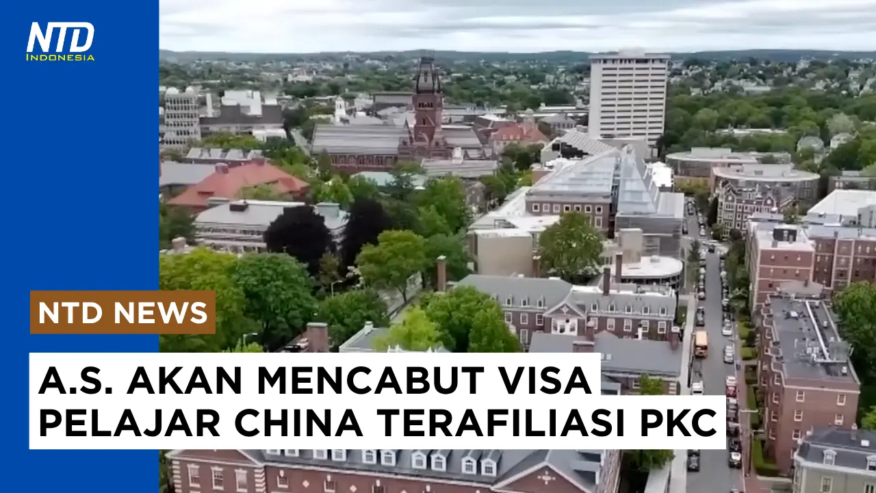 A.S. Akan Cabut Visa Pelajar China yang Terafiliasi Partai Komunis China #pelajarchina #visaamerika