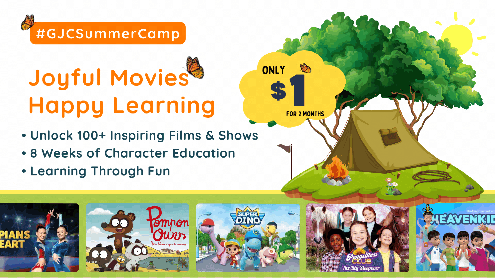 Enjoy a Joyful Fun-Filled Summer Camp|Just $1 to Unlock the #GJCSummerCamp and Begin Your Child’s Character Education Journey!