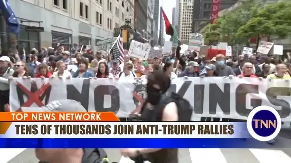 Tens of Thousands Join Anti-Trump 'No Kings' Rallies Across US