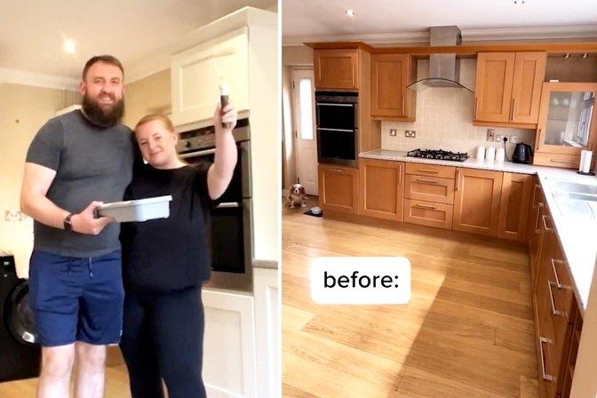 Savvy Couple Transforms Dark Kitchen by Teaching Themselves DIY Online — Saving $10,000. See the Stunning Result