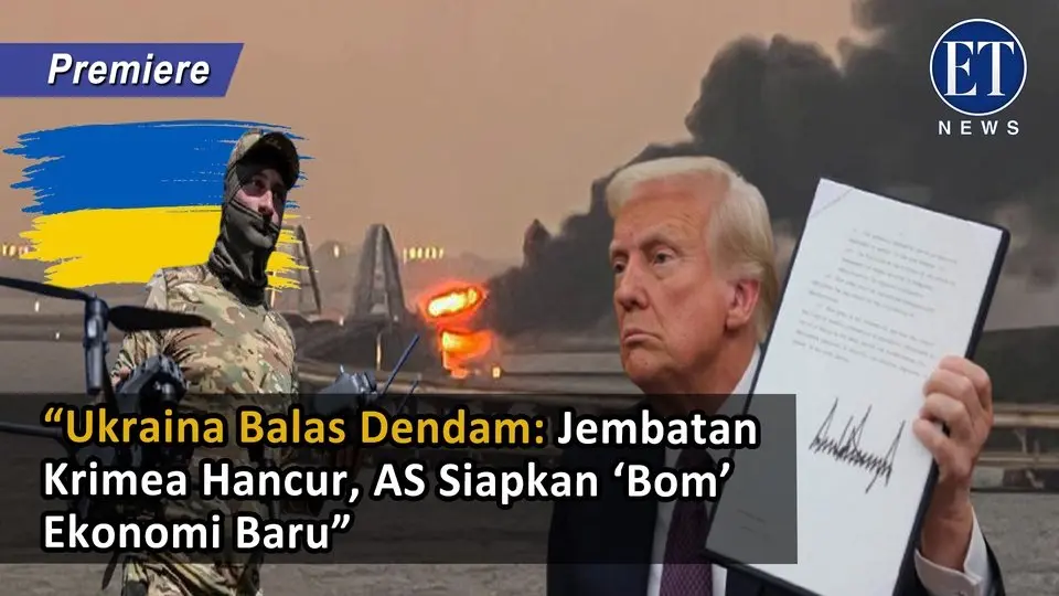 “Ukraina Balas Dendam: Jembatan Krimea Hancur, AS Siapkan ‘Bom’ Ekonomi Baru”