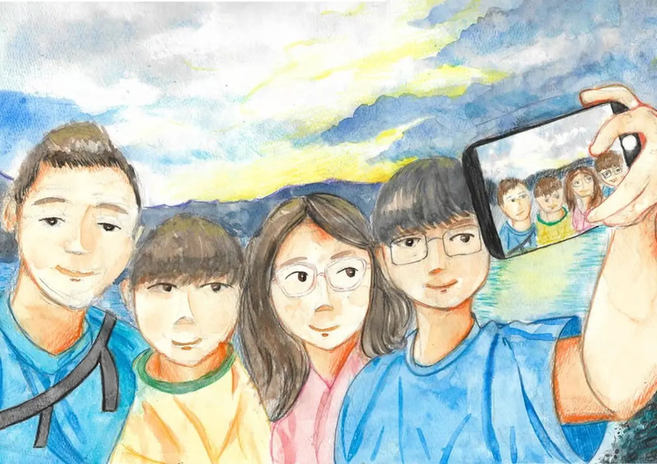 2024我愛我家世界兒童青少年繪畫大賽樹林圖書館展覽採訪-彭傑