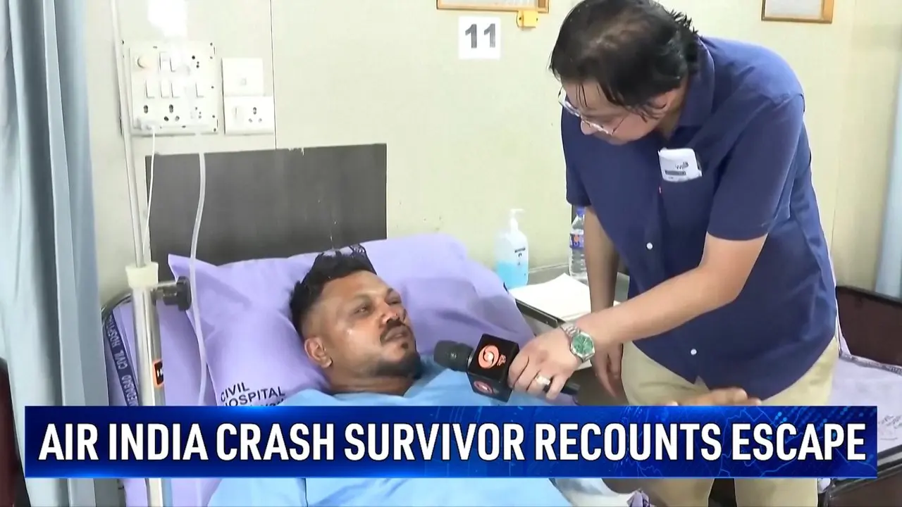 Air India Crash Survivor Recounts Escape as Rescuers Scour Site