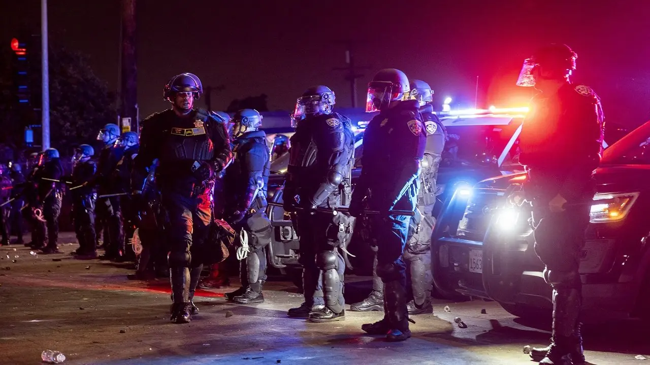 LIVE: View From Downtown LA Following Immigration-Related Clashes