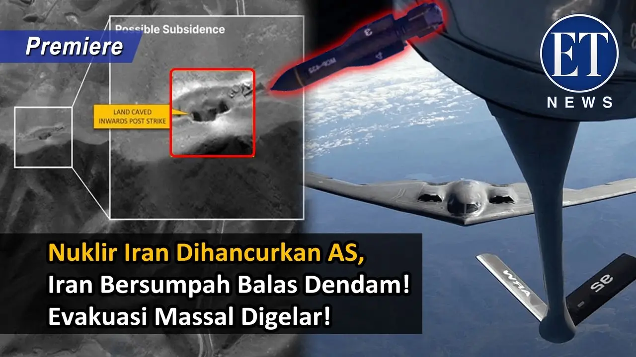 Nuklir Iran Dihancurkan AS, Iran Bersumpah Balas Dendam! Evakuasi Massal Digelar!