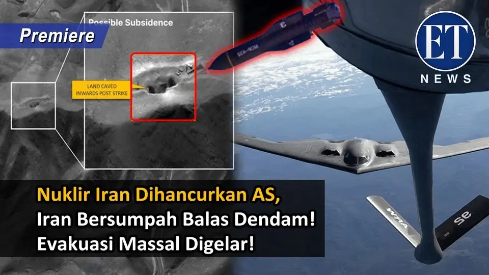 Nuklir Iran Dihancurkan AS, Iran Bersumpah Balas Dendam! Evakuasi Massal Digelar!
