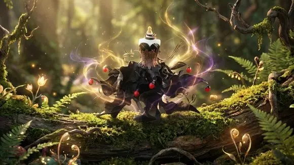 Red & Black 🥀 Crafting a Dark Aesthetic Miniature Dress from Dead Leaves