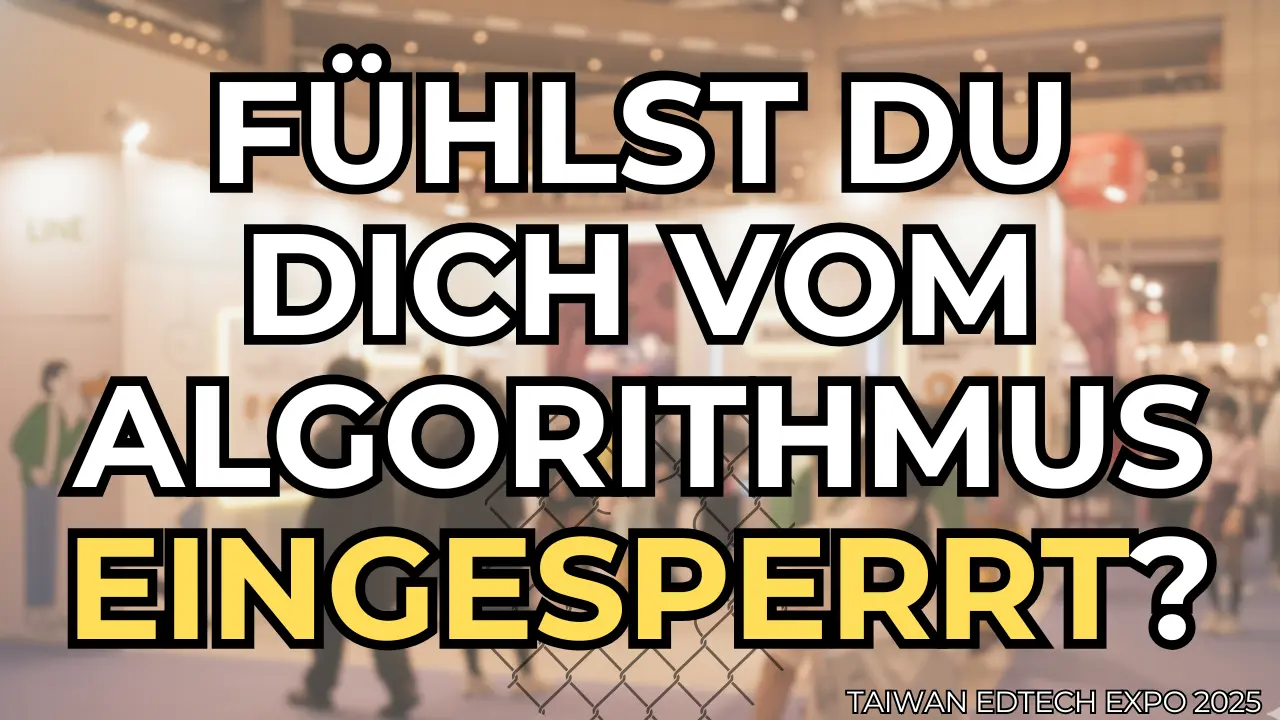 Der Algorithmus hat uns einen “perfekten Käfig” gebaut… aber der Ausgang könnte direkt um die Ecke liegen. #2025EdTechTaiwan