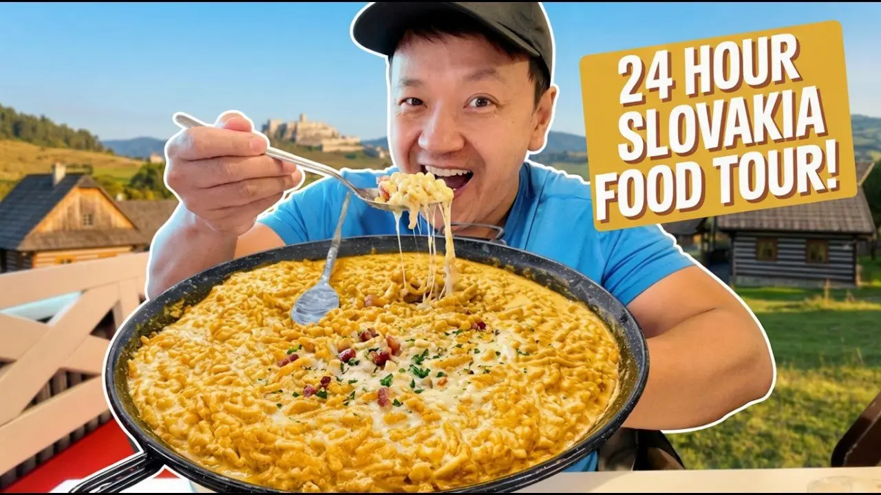 24 Hour Slovakia FOOD TOUR | Eating TRADITIONAL Slovak STREET FOOD in Bratislava Slovakia