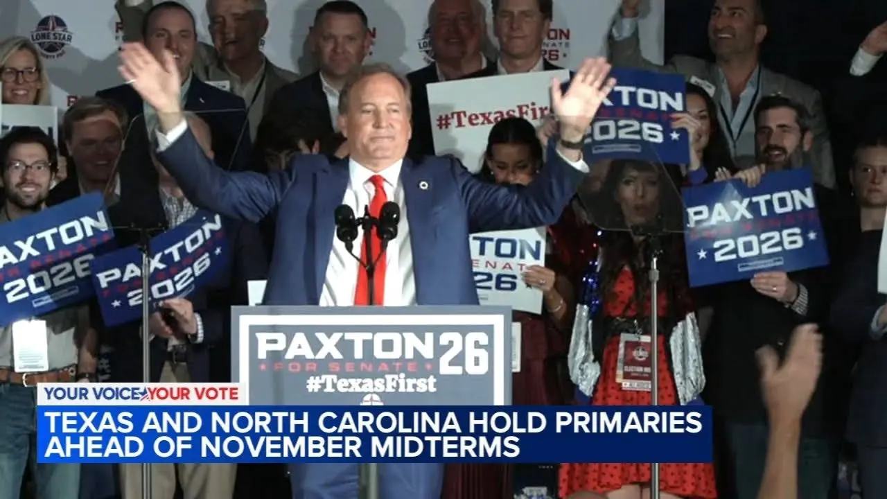 Texas and North Carolina hold primaries ahead of November midterms