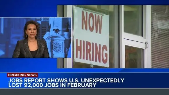 Jobs report shows US unexpectedly lost jobs in February