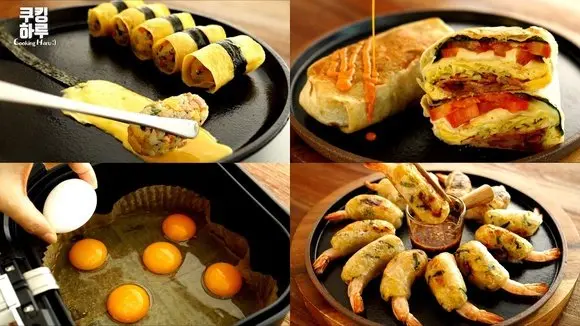 완벽한 아침! 맛있는 계란 요리 모음!! 미니 주먹밥, 부리토, 프리타타, 딤섬 등
